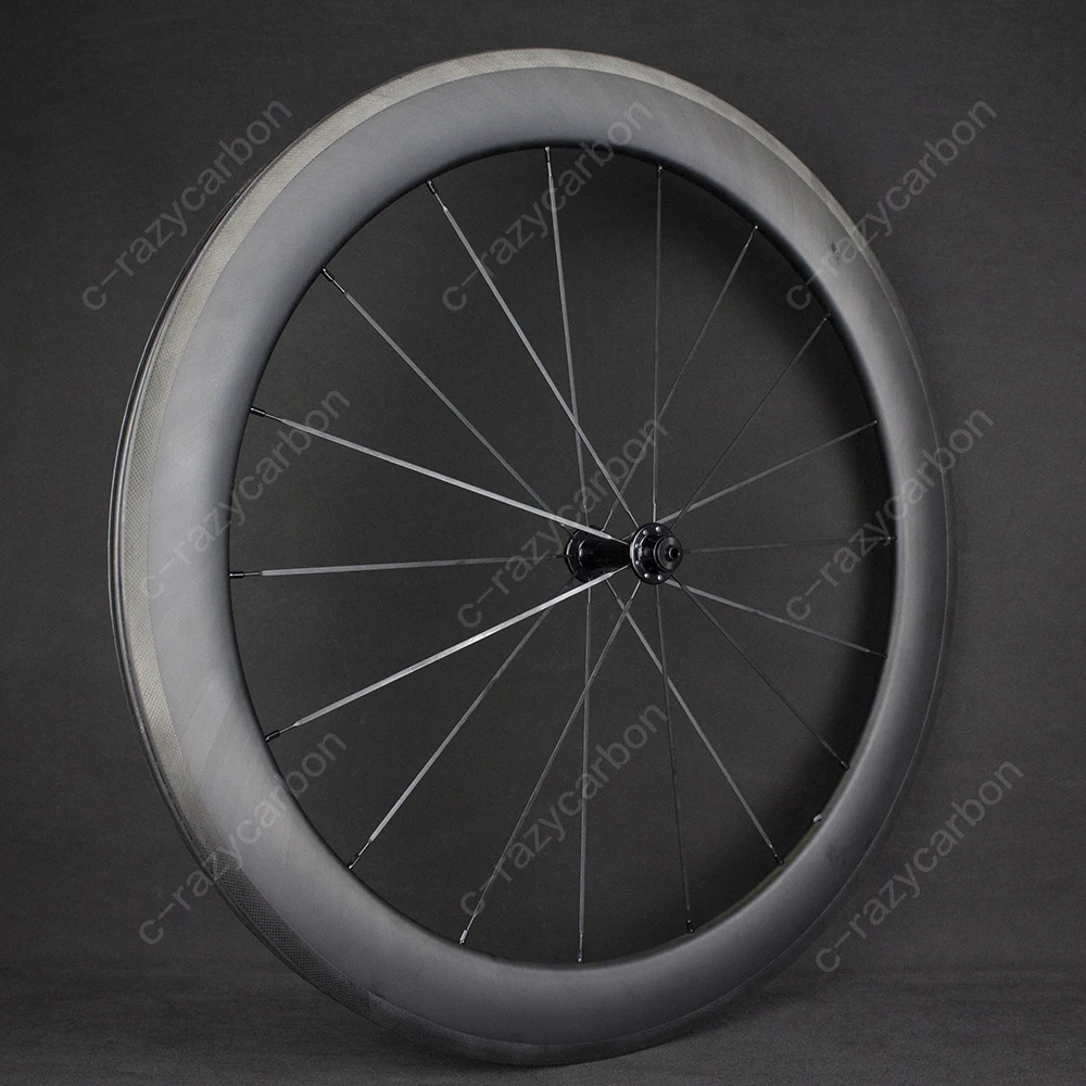 Top Free Shipping Aerodynamic Wheels U Shape 60mm Depth Carbon Wheelset Full Carbon With R13 Upgraded Hubset 275g 4