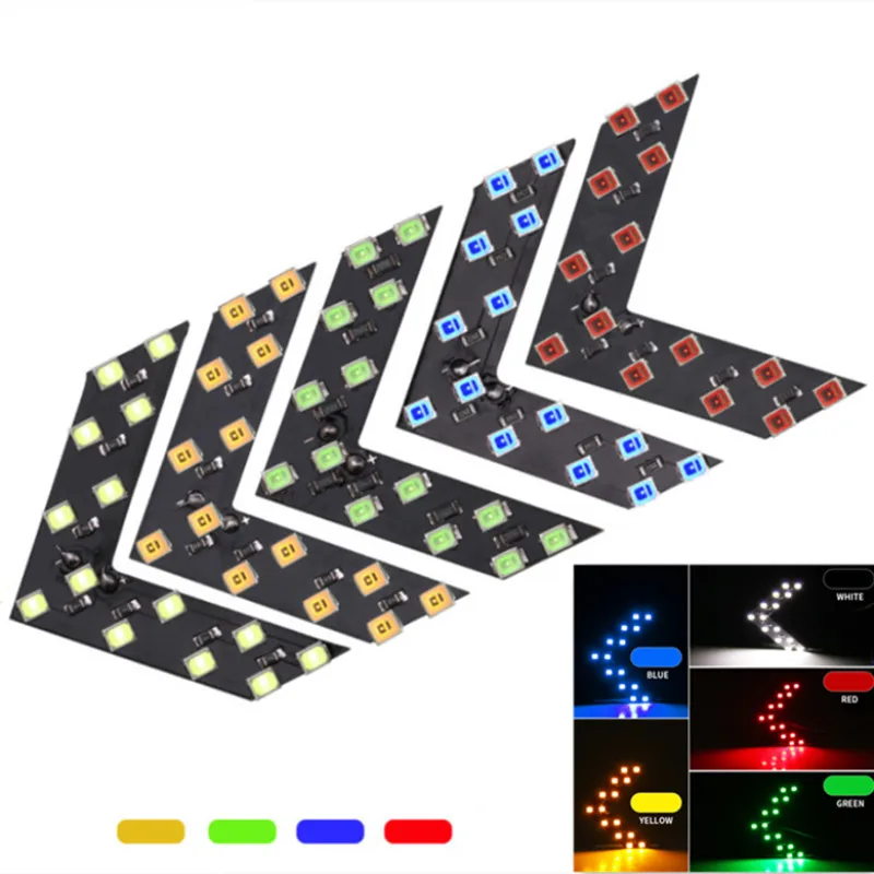 

2 Pcs/lot 14 SMD LED Arrow Panel For Car Rear View Mirror Indicator Turn Signal Light Car LED Rearview Mirror Light