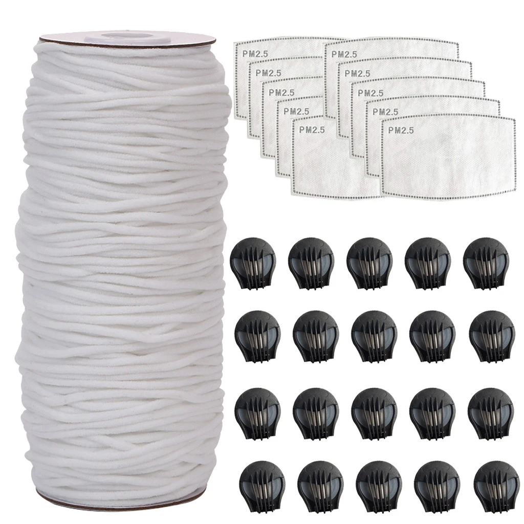 Bufanda de moda para mujer, cuerda elástica 0.119in, banda elástica manualidades, conjunto de filtros de válvula para coser, 109 yardas para protección, bufandas lavables|Bufandas de mujer| - AliExpress