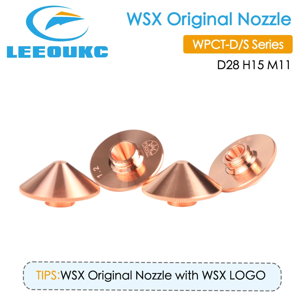 LEEOUKC WSX Оригинальное лазерное насадка WPCT-D/S 0 8-5 Калибр D28mm для Волокна Лазерная