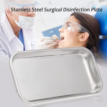 

Stainless Steel Dental Instrument Bending Tray Disinfection Plate For Eyebrow Lip Tattoo Sterilization