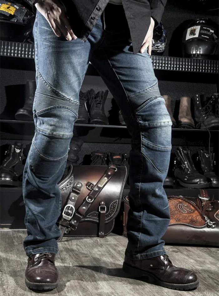 Новые джинсы для езды на мотоцикле брюки для мужчин, мотоциклетные штаны, мотоциклетные штаны, штаны для мотокросса с защитные наколенники
