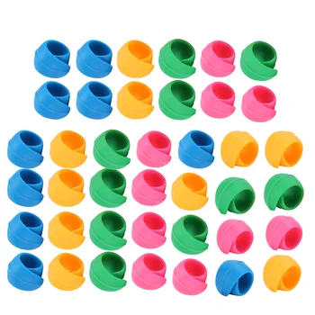 

40Pcs Spool Huggers Clip Silicone Colorful Silicone Reel Clip Bobbins Clips for Sewing Thread Accessories