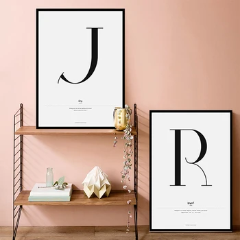 

Quote Words Canvas Painting Letter Pictures For Kids Bedroom Nordic Art Posters and Prints Wall Art for Living Room Decoration