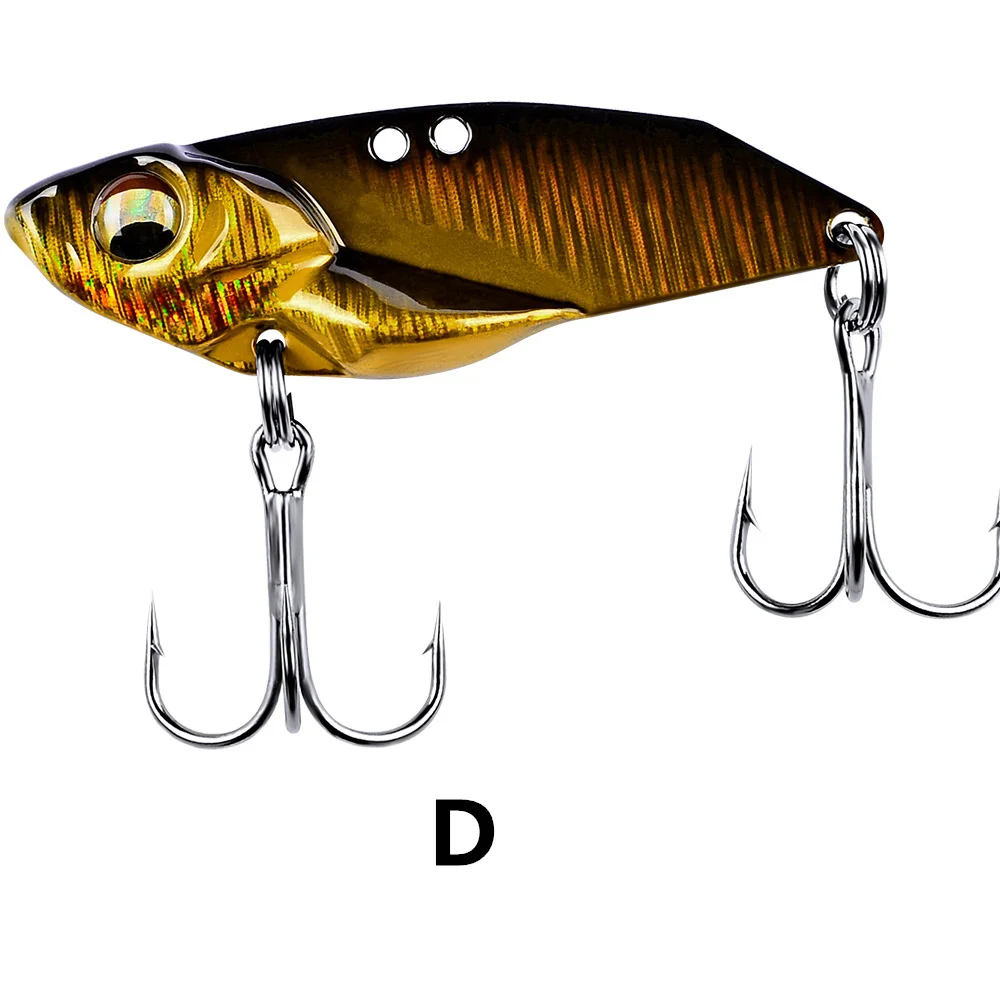  1pcs/ VIB metal lure Winter fishing hard bait3.5cm/5g Artificial vibration decoy noise jig Wobbler 