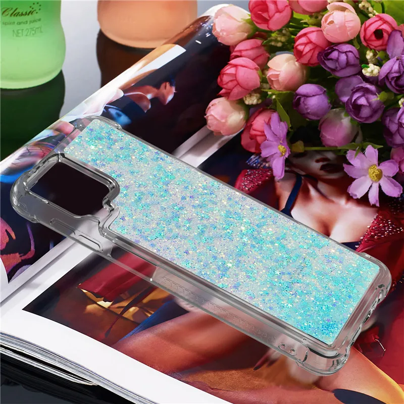 cute samsung phone case Dành Cho Samsung Galaxy Samsung Galaxy A12 SM-A125F Ốp Lưng Quicksand Lấp Lánh Chất Lỏng Dành Cho Samsung A12 12 Nacho A127F Ốp Điện Thoại Bảo Vệ bao Da kawaii samsung phone cases