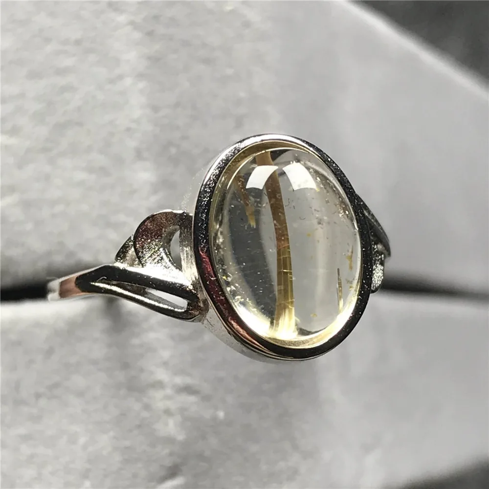 Gold Rutilated Quartz Ring (110)
