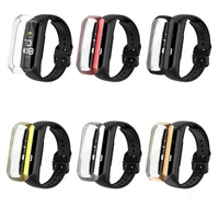 Hard Edge Screen Glass Protector Case Shell Frame For Samsung Galaxy Fit 2 SM-R220 Smartband Fit2 R220 Protective Bumper Cover