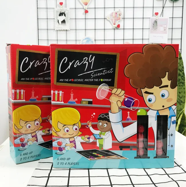 

Hot Selling Mad Scientist Crazy Scientist Tabletop Toys Game Scientists Tube Toy