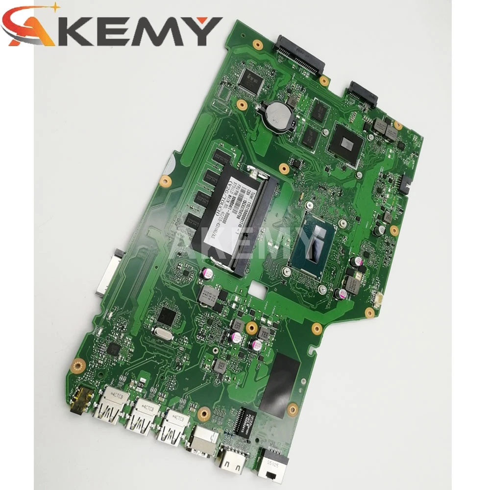 X751LD For ASUS X751LN X751LK X751LD  Laptop motherboard I3-4010U CPU 4GB RAM with GT820M Mainboard test good