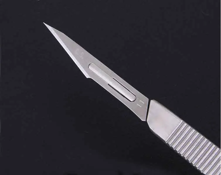 Держатель для ножа из нержавеющей стали, титановая ручка для хирургического ножа, ручка для косметического хирургического инструмента