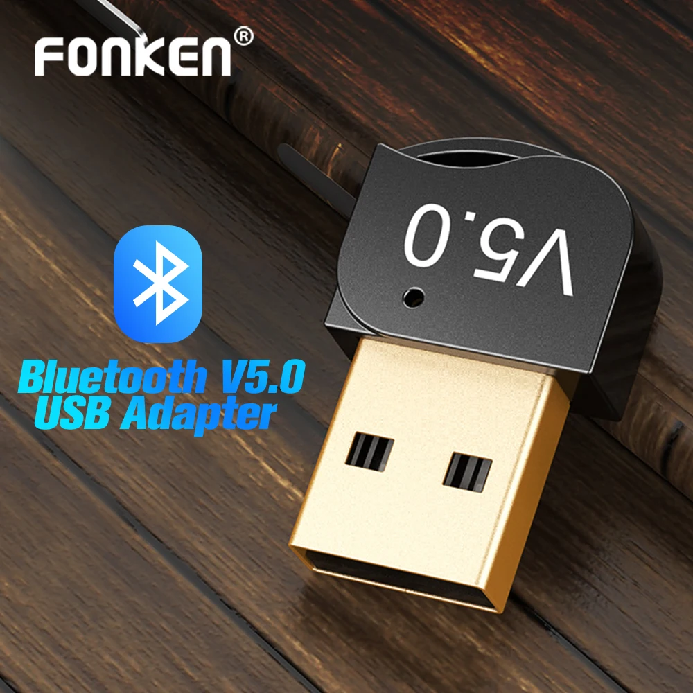 FONKEN Bluetooth 5,0 аудио передатчик Мини Bluetooth V5.0 приемник USB адаптер для ТВ ПК автомобильный комплект беспроводной музыкальный Sebder