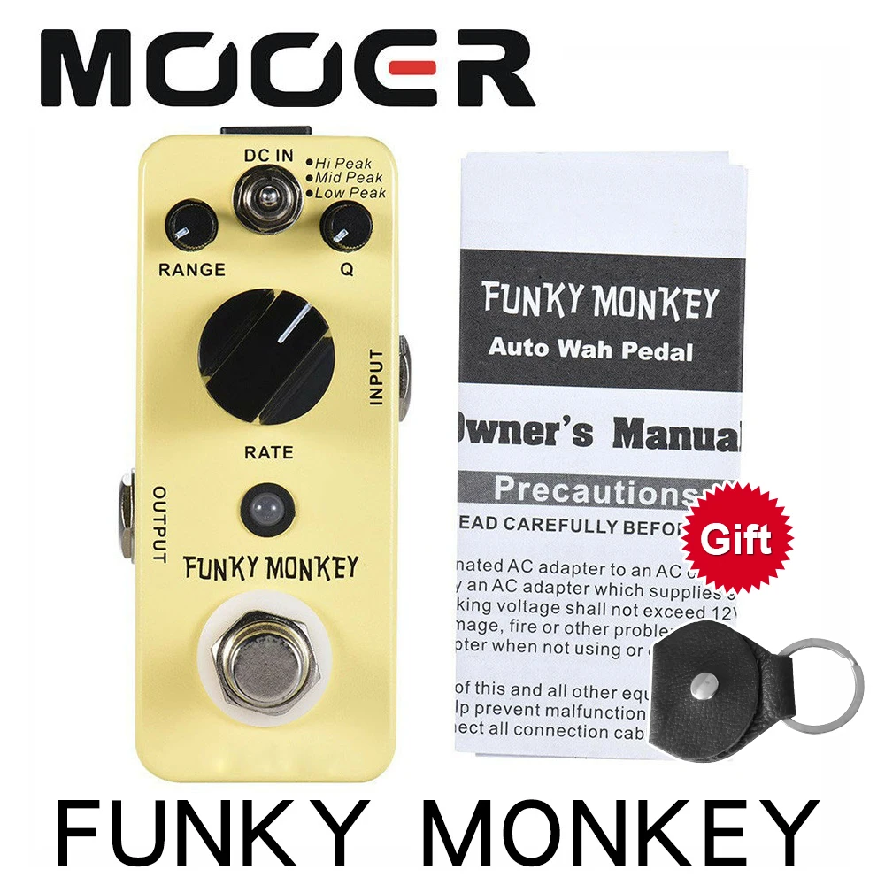 Новое поступление MOOER FUNKY MONKEY Auto Wah гитары педаль эффектов 3 пиковых режима