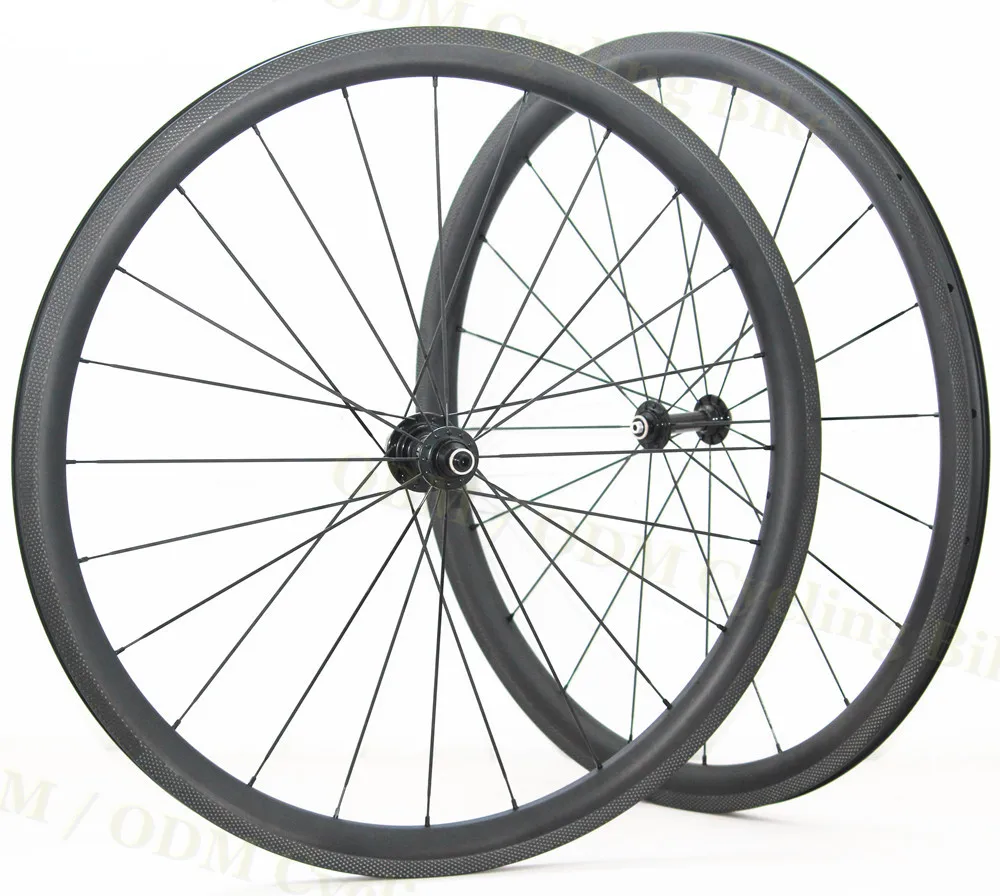 Excellent Carbon 700c Cycling Bicycle Racing Wheels 38mm Depth 25mm Wide Tubeless Road bike bicycle Road Bike Carbon Wheelset 5