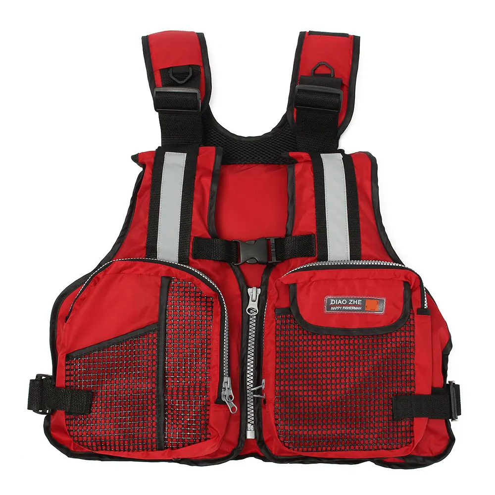 Fishing Life Jacket 3 Color Convenient Sailing Floating Jacket Fishing Vest Outdoor Canoeing Rescue Buoyancy Swimming Durable