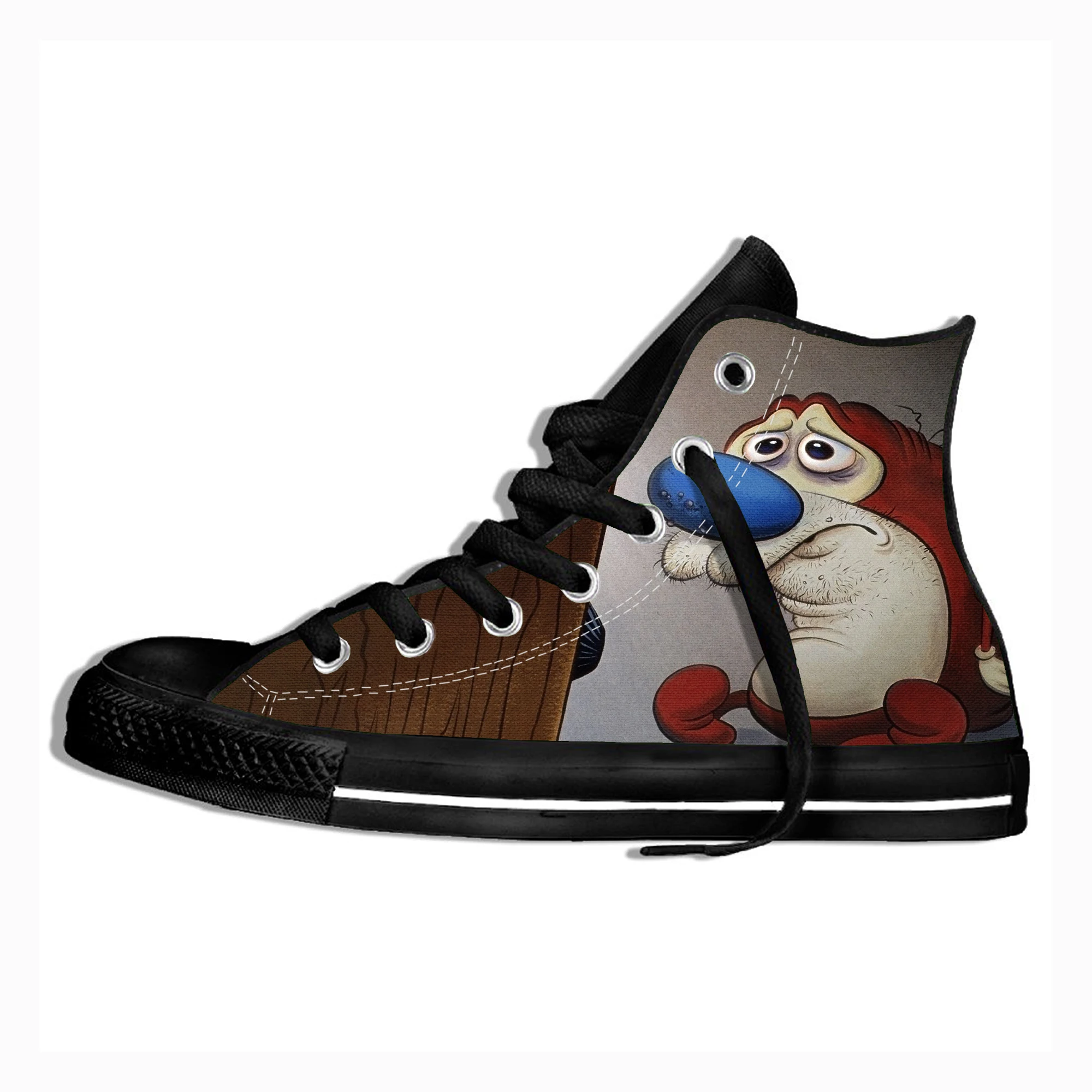 Men's Casual Shoes Ren and Stimpy Anime Wearable Comfort Sport Shoes Classic Sneakers  Zapatos Hombre  Mens Shoes