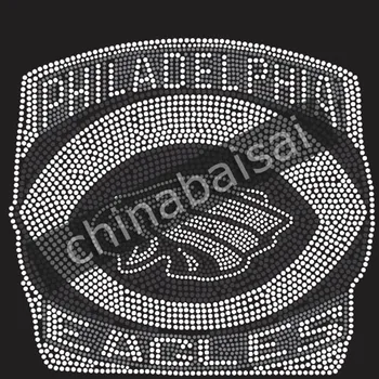 

the eagles LOGO rhinestore transfer motif design