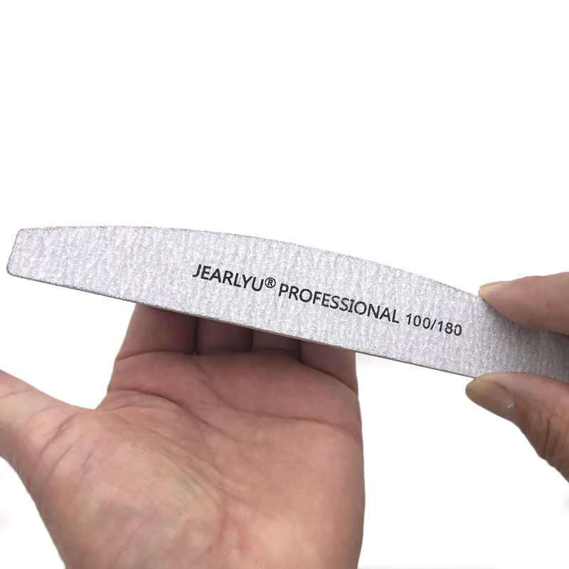 50 шт. профессиональные пилочки для ногтей разделитель для маникюра 100/180 педикюр деревянные для ногтей искусство УФ гель полировщик серый толстый Лайм конгл инструменты