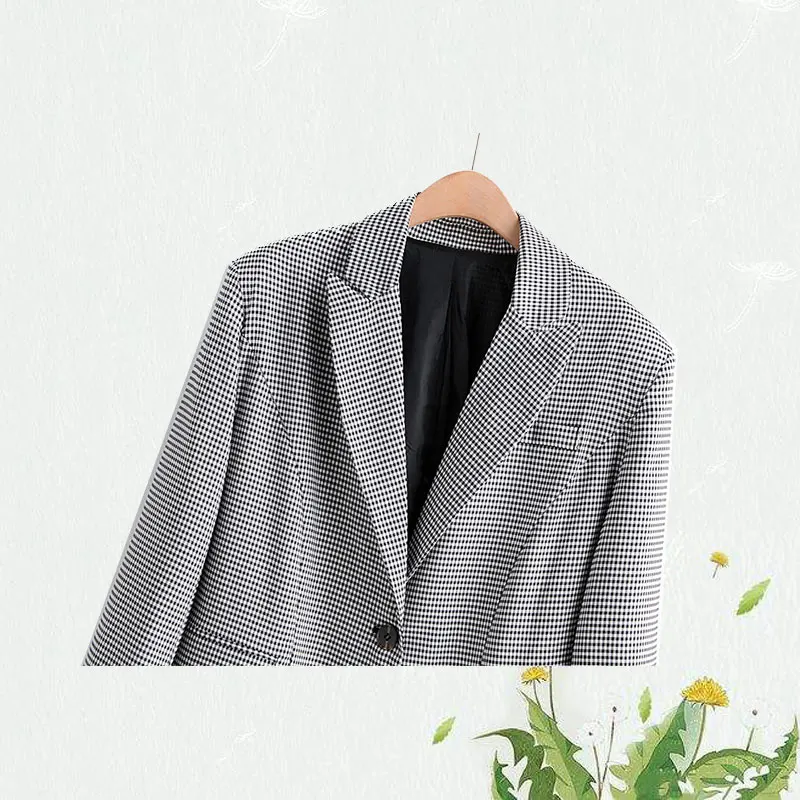 england style blazer feminino blazer vintage plaid oversize boyfriend  women blazer mujer 2019 women blazers and jackets