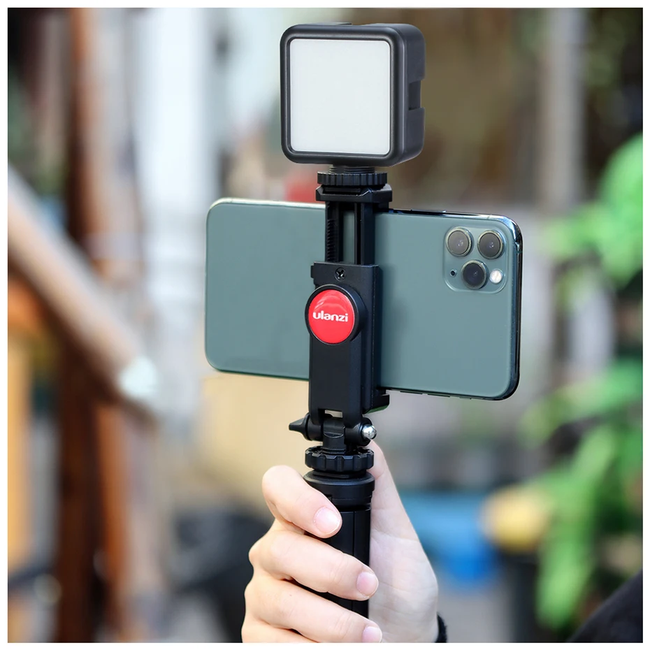 ULANZI 360 гибкий Телефон Штатив зажим крепежа держателя с холодным башмаком для iPhone