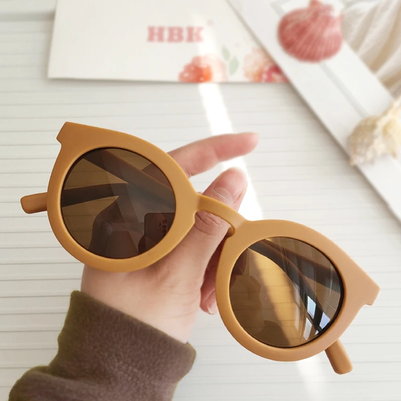 HBK Retro Vintage Round Sunglasses Women Fashion Trending Jelly Candy Color Shades UV400 Classic Men Grey Tea Sun Glasses black cat eye sunglasses