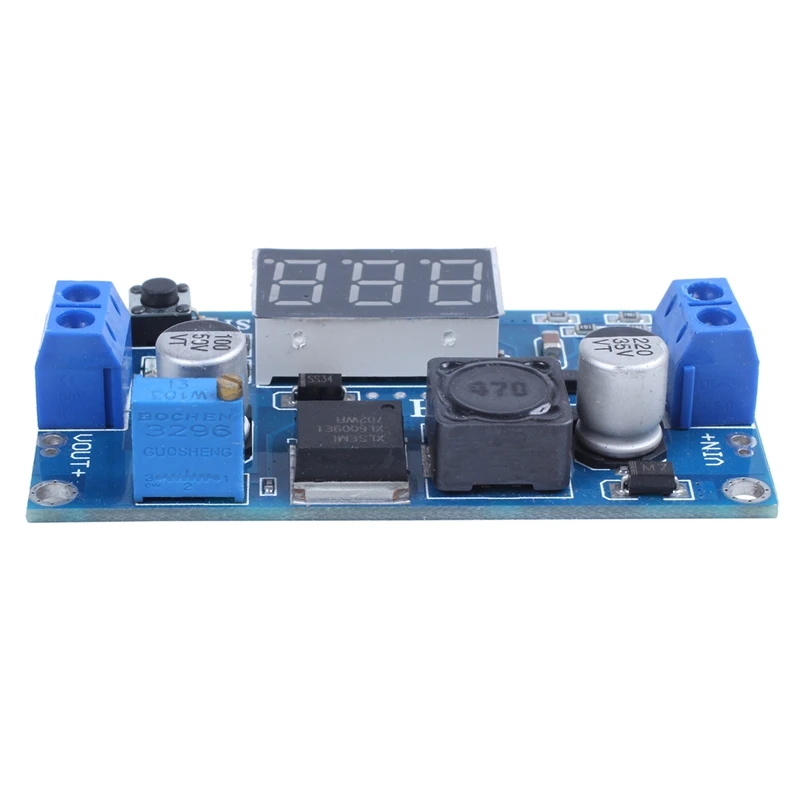 LM2577 DC регулируемый Повышающий Модуль питания 3 значный дисплей|Регуляторы