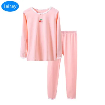 Для девочек нижнее белье из хлопка, пижамный комплект на Рождество, комплект для малышей, одежда для сна, ночная штаны для Сна Детские подшта...