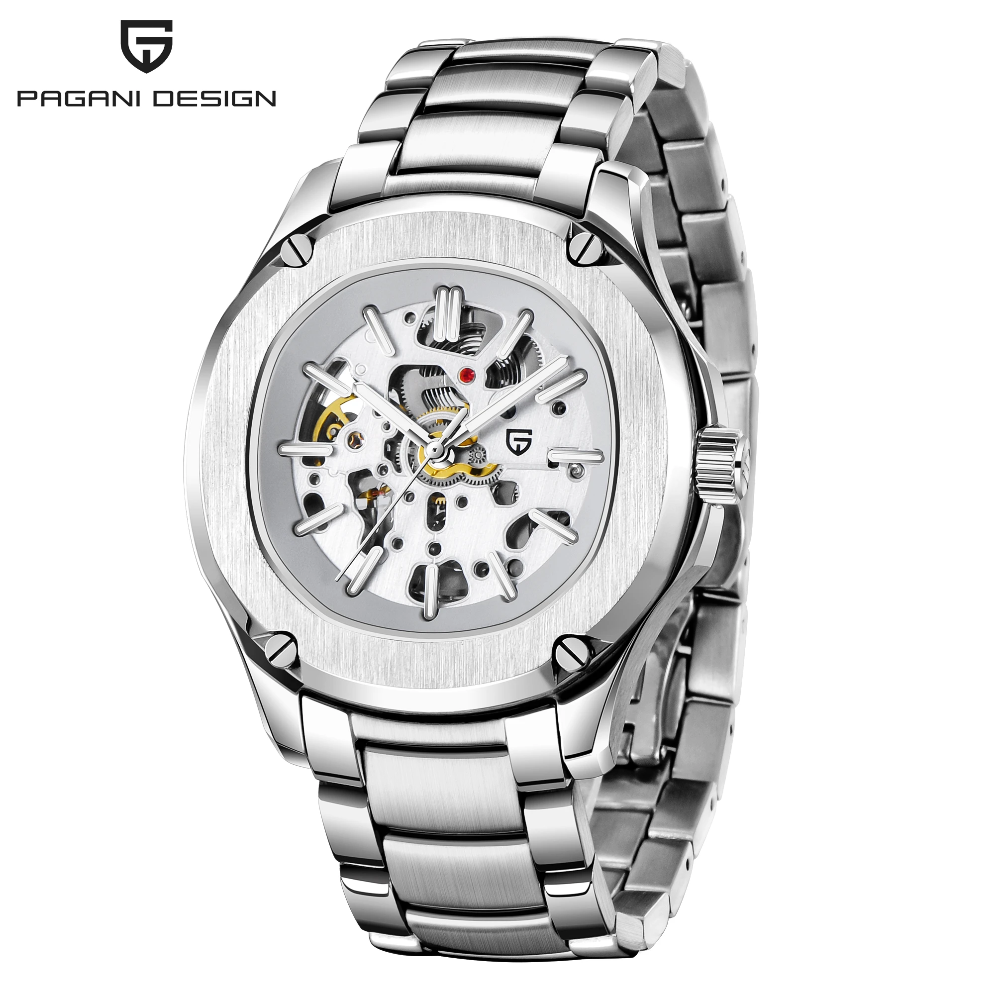 2020 New PAGANI DESIGN Mechanical Watch Men Waterproof Automatic Men Wristwatch Hollow Casual Watch Top Luxury Brand Sport Clock