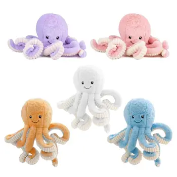 

60/80cm Lovely Simulation Octopus Soft Plush Stuffed Animals Doll Children for child Christmas gifts lifelike Octopus