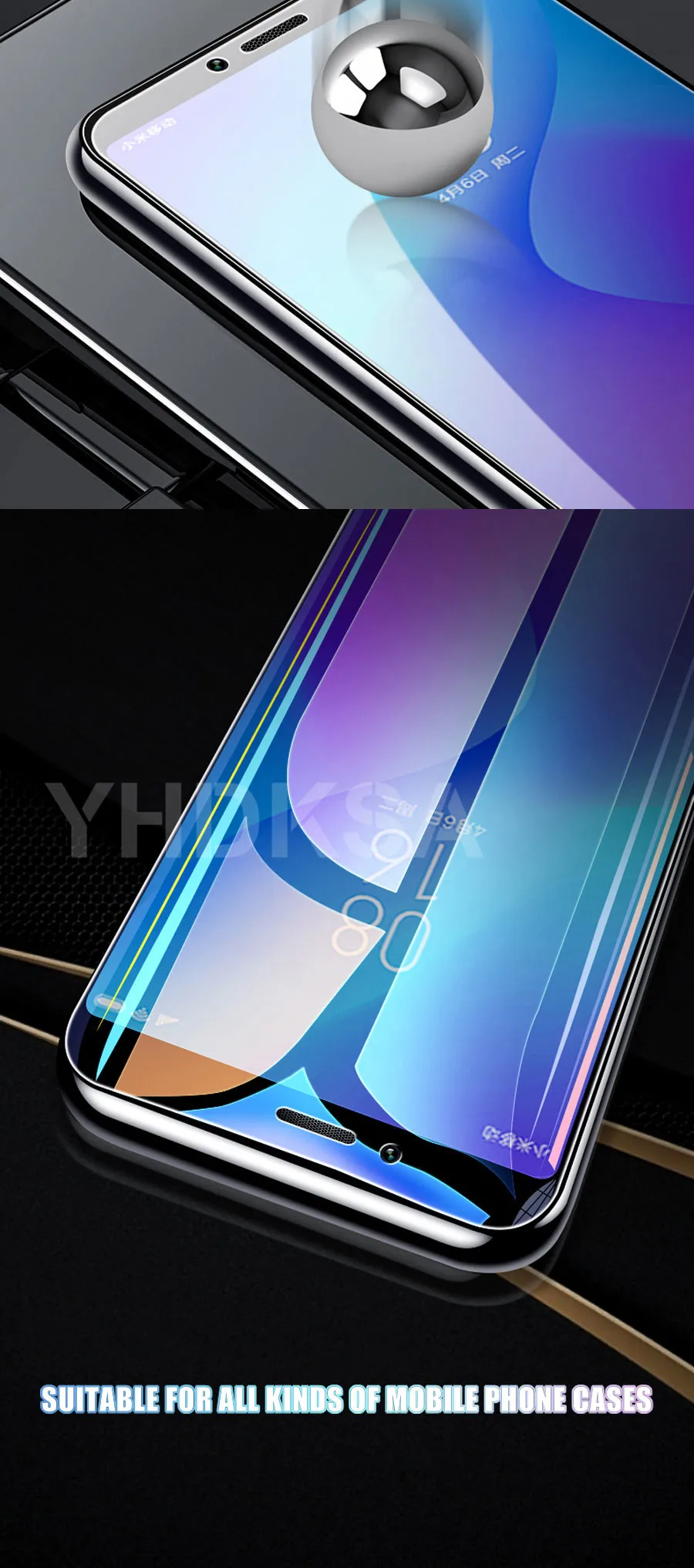 9H защитное стекло на Xiaomi Redmi 7 7A 6 Pro 6A S2 K20 протектор экрана для Redmi Note 8 7 6 Pro Закаленное стекло пленка
