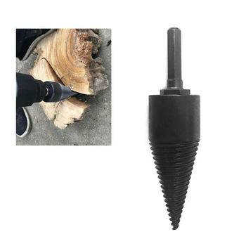 

Hex Shank Fast Firewood Drill Bit Multifunction Carbon Steel Punch Tool Screw Splitting Home Wood Splitter Cutting Professional