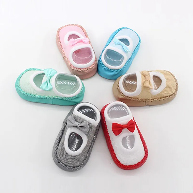 Детский пинетки для младенцев, обувь для маленьких мальчиков и девочек, детские Нескользящие носки для новорожденных девочек и мальчиков, Тапочки