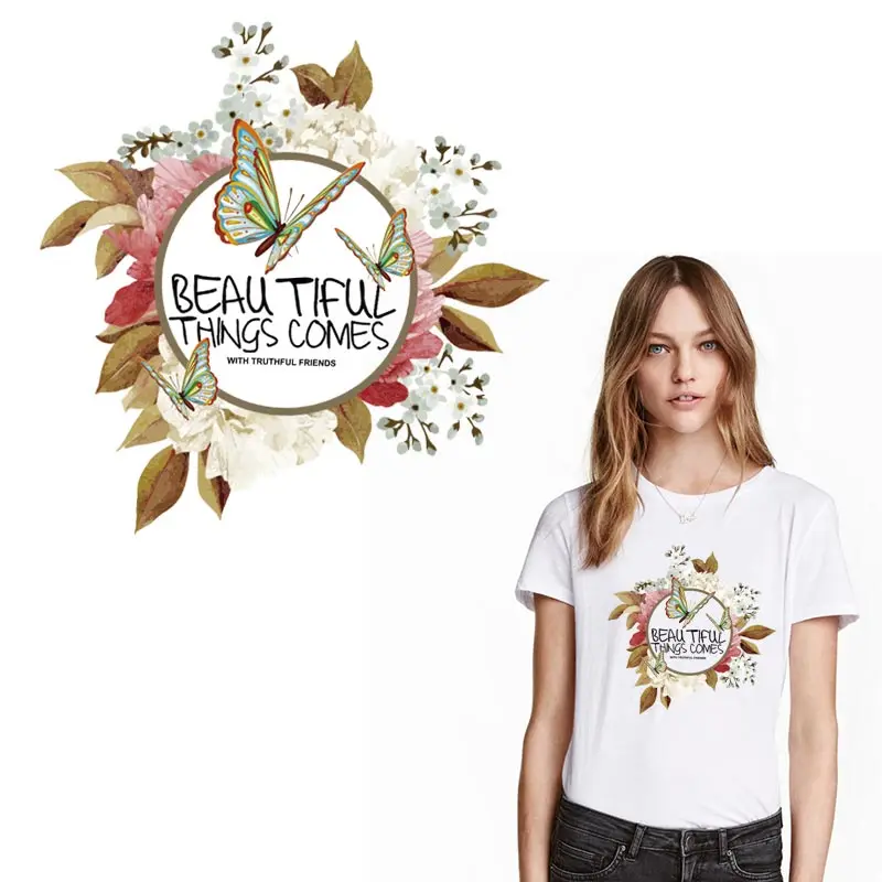 Красивые нашивки бабочки для одежды футболка девочек сделай сам украшение