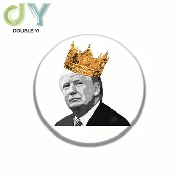 

5 Pcs Trump with The USA Flag Brooch Pin Souvenir for United States of 2020 Presidential Election Memorial badge