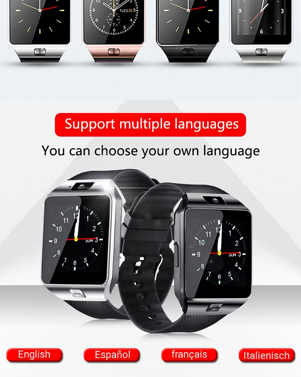 Умные часы DZ09, поддержка tf-карты, sim-камера, спортивные Bluetooth наручные часы для samsung huawei Xiaomi Android телефон pk Z60