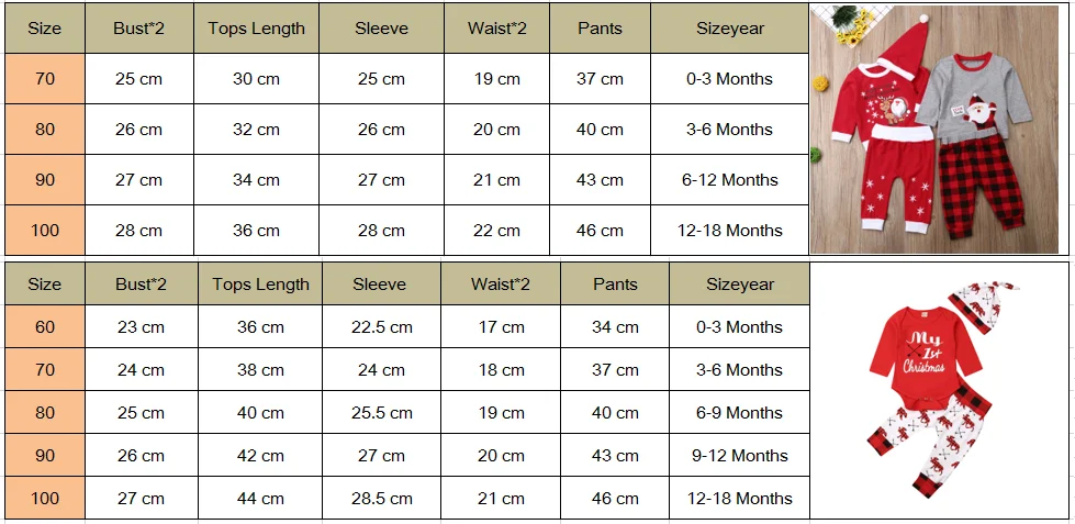 Fashion Kids Baby Boy Girls Christmas Clothes Letter Print Long Sleeve Romper Pants Hat New Year Warm Custume Outfit Sets