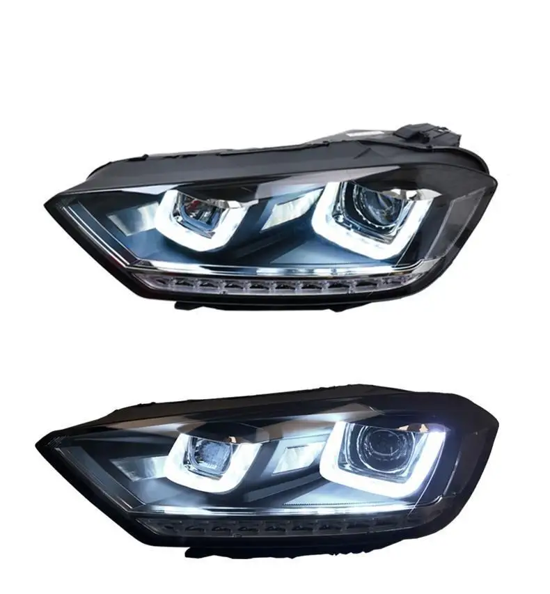 Luces Para автомобильные аксессуары Led Drl Автомобильные дневные ходовые фары автомобильные фары в сборе 17 18 для Volkswagen Golf-Sportsvan