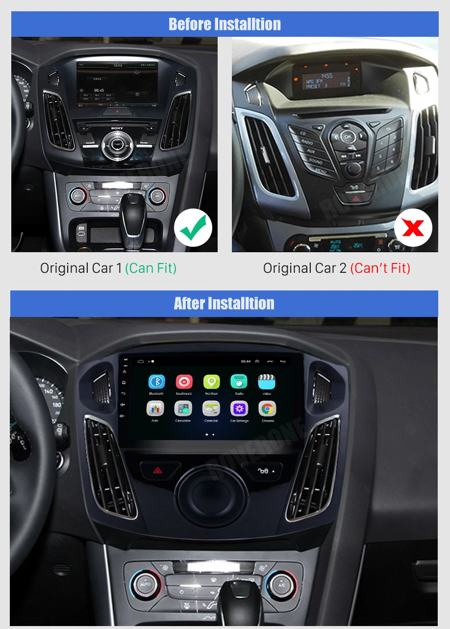 RoverOne автомобильный Радио навигатор для Ford для Focus 2 II 2012- сенсорный экран Android gps Bluetooth Центральный Мультимедиа+ карта