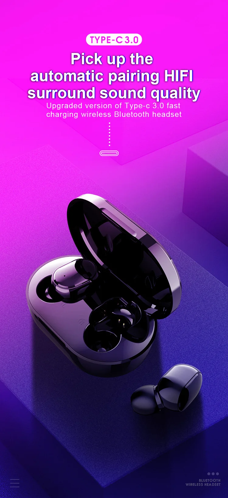 M1 TWS Bluetooth V5.0 беспроводные наушники-вкладыши IPX6 водонепроницаемые наушники чехол для микрофона с функцией зарядки стерео басы