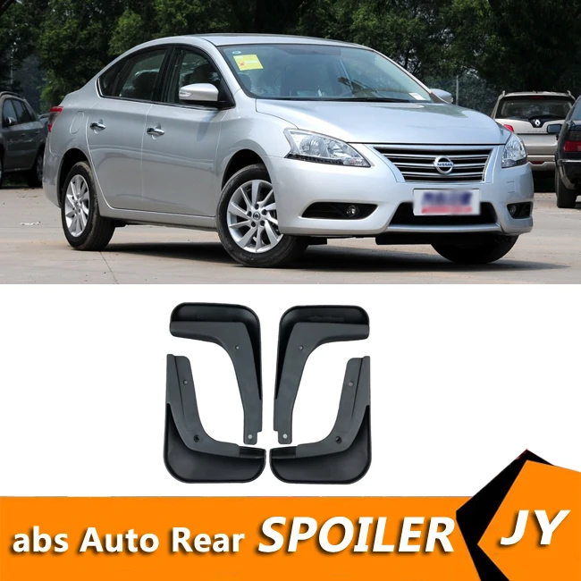 Брызговики передние для Nissan Sentra Sylphy 2012-2019 с цветным и задним грязевым клапаном |