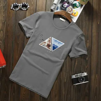 

Summer new women's street letter characters print loose short-sleeved T-shirt 6252