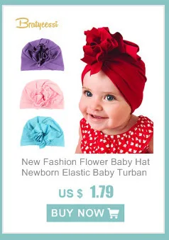 Мода Пончик шапочка для новорожденного, для малыша из эластичного хлопка для маленьких девочек и мальчиков детские шапочки Кепки многоцветный тюрбан для младенцев Шапки 1 предмет