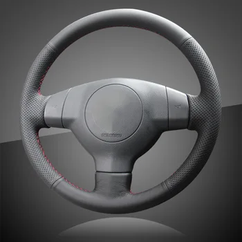 

Car Steering Wheel Cover for Suzuki SX4 Alto Old Swift Hand Stitched Auto Braid On The Steering Wheel Covers Accessories Styling