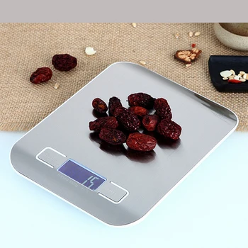 

Stainless Steel 5kg/10kg Digital LCD Electronic Precision Kitchen Scale Food Weighing Postal Scales Cooking Baking Measure Tools
