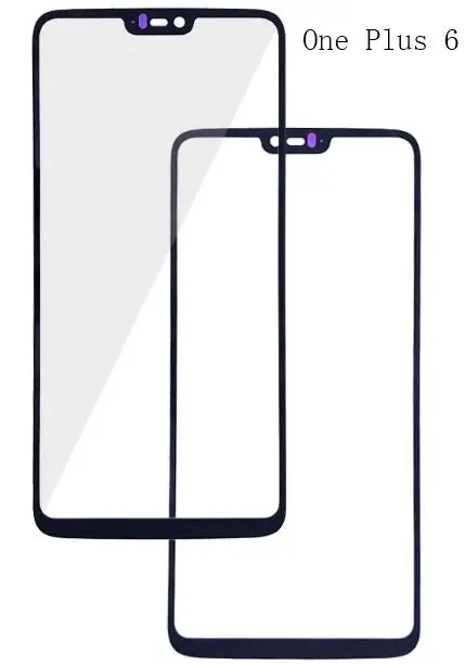 One Plus 6 Для Oppo One plus 5 5T OnePlus 6 6T Передняя стеклянная панель дигитайзер Сенсорная панель передняя стеклянная панель Ремонт - Цвет: One Plus 6