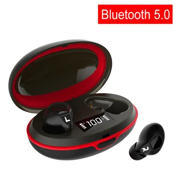 

TWS Bluetooth earphone 5.0 A1 Button Control Headphones LED light Siri HD Call Noise Canceling Waterproof With Charging case
