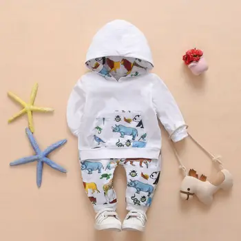 

Imcute Kids Baby Girl Sets For Autumn Winter Clothes Animal Print Long Sleeve Hooded Tops+Leggings Pants Outfits