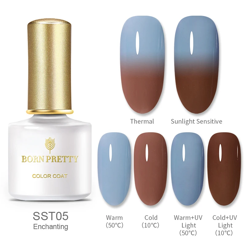 BP-SST05 BORN PRETTY термический гель лак для ногтей Температура Изменение цвета УФ гель Отмачивание гель лак для ногтей 6 мл 40 цветов нужно УФ лампа лечение - Цвет: BP-SST05