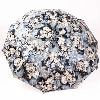 

Fully Automatic Umbrella Rain Women Anti-UV Rain Windproof Umbrellas Big Strong For Double For Women Ladies Fashion parasol