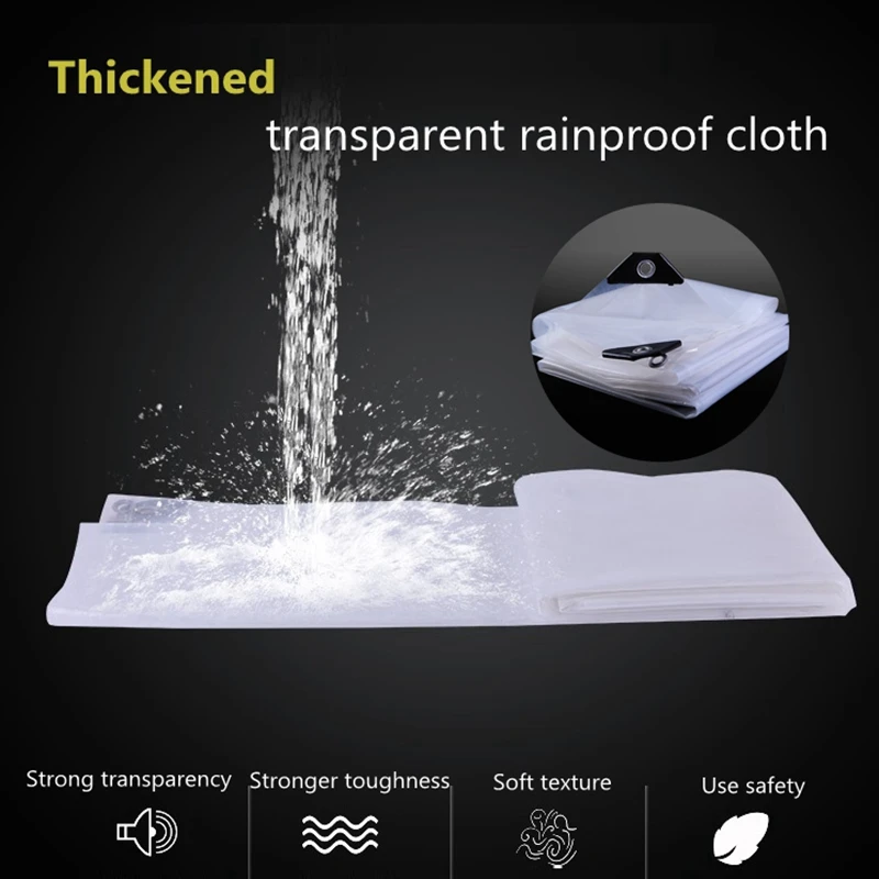 Thick 0.08,0.1,0.12mm Plastic Film Balcony Dustproof Cloth Greenhouse  Agricultural Breeding Plant Transparent Rainproof Cloth - AliExpress